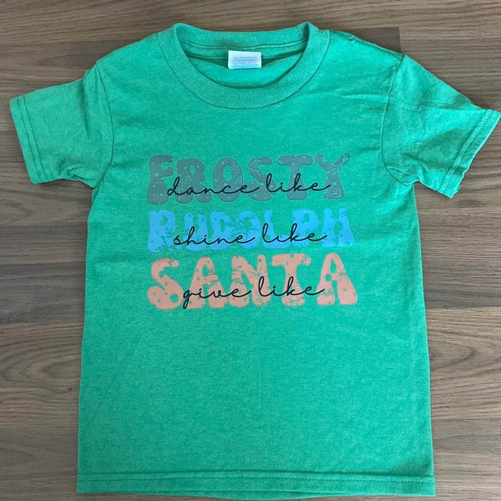 🚨2/$15. Brand New. Dance, Shine, Give Christmas shirt. Size extra small